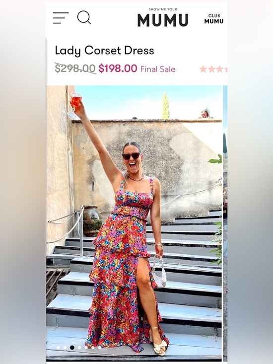 Show Me Your MuMu Dresses & Skirts - Show Me Your MuMu - Lady Corset Dress- Tiered Maxi Dress - Multicolor